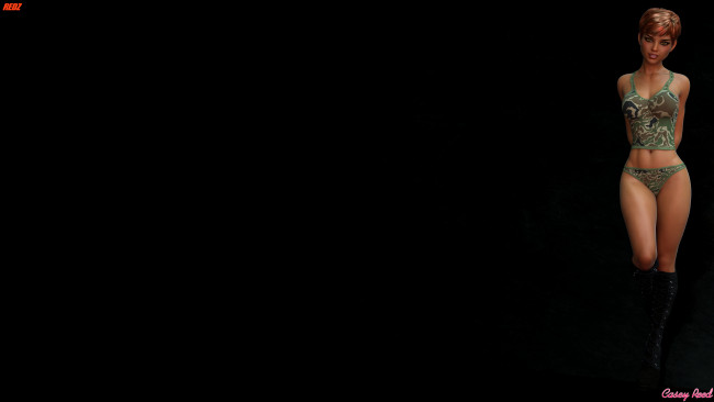 Обои картинки фото 3д графика, люди , people, фон, взгляд, девушка