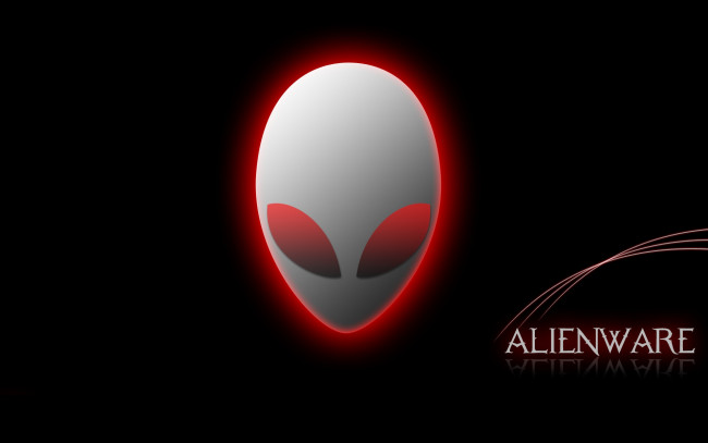 Обои картинки фото компьютеры, alienware, логотип, фон