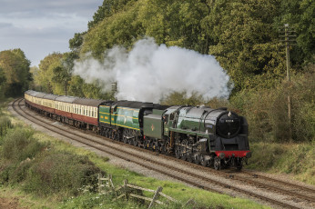 Картинка техника паровозы паровоз рельсы