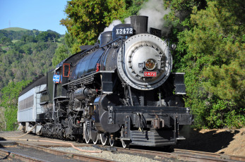 Картинка техника паровозы рельсы паровоз