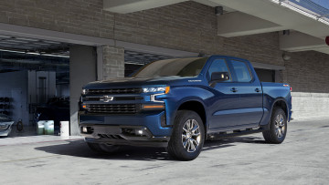 Картинка chevrolet+silverado+2019 автомобили chevrolet silverado blue 2019