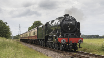 Картинка техника паровозы рельсы паровоз