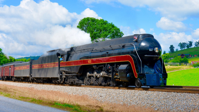 Обои картинки фото техника, паровозы, рельсы, паровоз