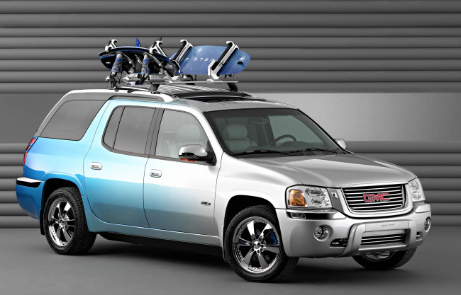 Обои картинки фото gmc envoy xuv at4 concept 2003, автомобили, gm-gmc, at4, xuv, envoy, 2003, gmc, concept