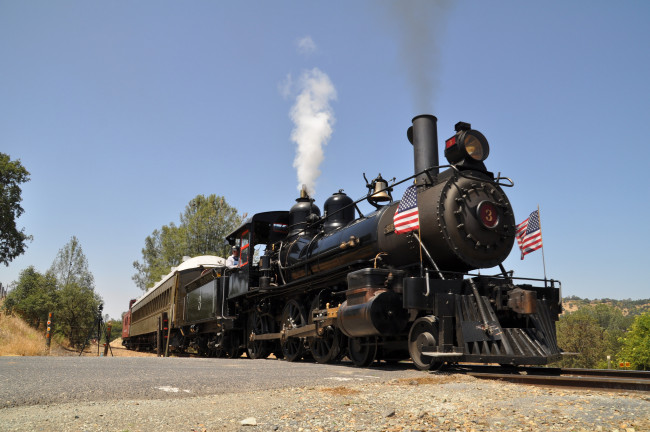 Обои картинки фото техника, паровозы, паровоз, рельсы