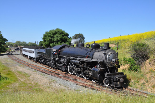 Обои картинки фото техника, паровозы, паровоз, рельсы