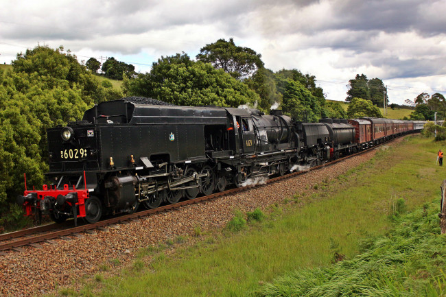 Обои картинки фото техника, паровозы, рельсы, паровоз