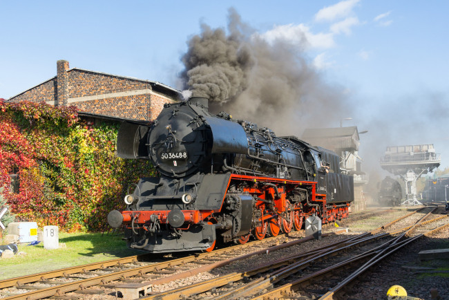 Обои картинки фото техника, паровозы, паровоз, рельсы