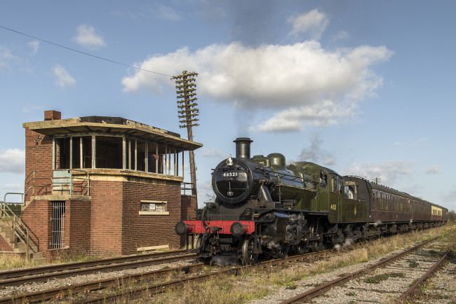 Обои картинки фото техника, паровозы, рельсы, паровоз