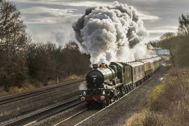 Обои картинки фото техника, паровозы, рельсы, паровоз