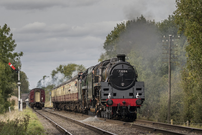 Обои картинки фото техника, паровозы, рельсы, паровоз