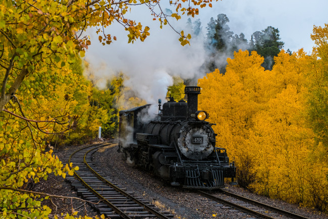 Обои картинки фото техника, паровозы, рельсы, паровоз