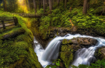 Картинка природа водопады простор