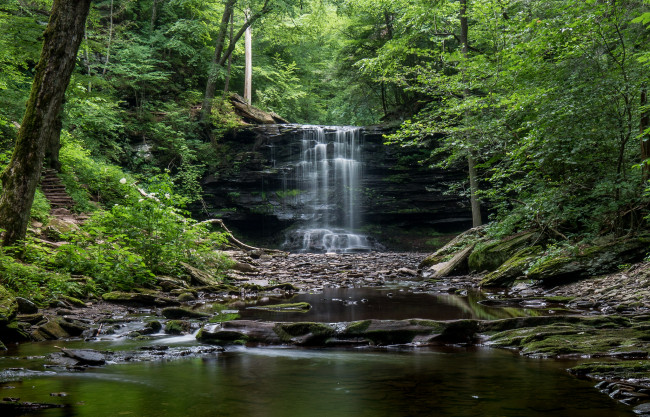 Обои картинки фото природа, водопады, простор