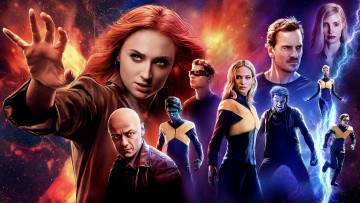 Картинка dark+phoenix+ 2019 кино+фильмы x-men +dark+phoenix джессика честейн дженнифер лоуренс николас холт майкл фассбендер джеймс макэвой боевик фантастика постер люди икс темный феникс