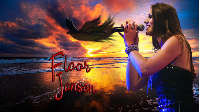 Обои картинки фото музыка, floor jansen, floor, jansen
