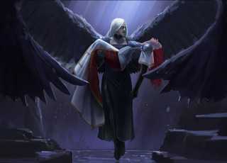 Картинка видео+игры magic +the+gathering+-+other девушка ангел крылья