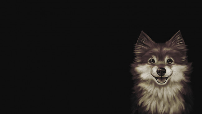 Обои картинки фото kris lewis, рисованное, животные,  собаки, kris, lewis