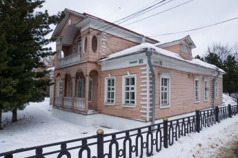 Картинка города -+здания +дома деревянное зодчество россия улица кропоткинская дмитров московская область