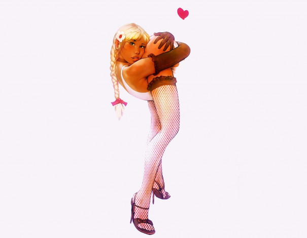 Обои картинки фото рисованное, люди, девушка, чулки, гибкость