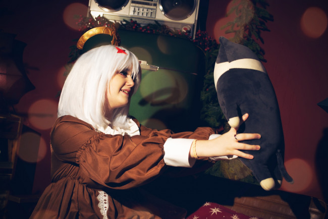 Обои картинки фото девушки, - креатив,  косплей, костюм, образ, игрушка