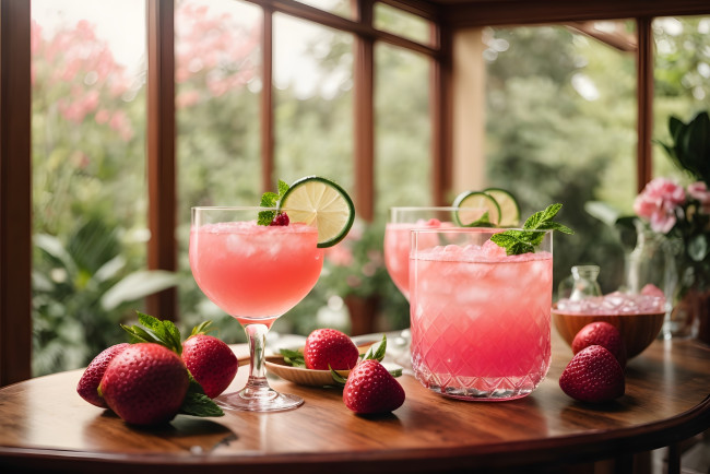 Обои картинки фото 3д графика, еда-, food, коктейль