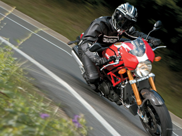 Обои картинки фото ducati, monster, s4rs, мотоциклы