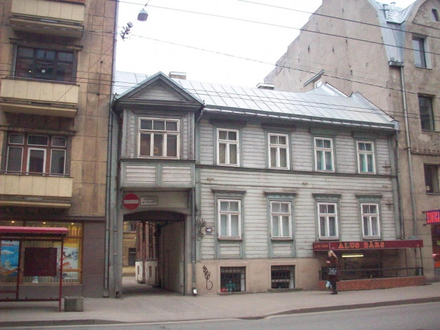 Обои картинки фото деревянная, рига, города, латвия