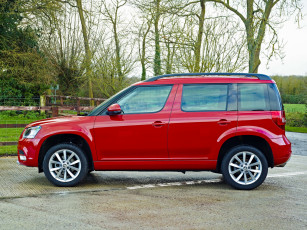 Картинка автомобили skoda 2014г красный uk-spec yeti