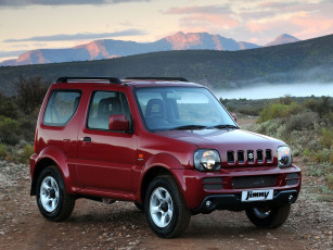 Картинка автомобили suzuki jimny za-spec jb43 2006г красный