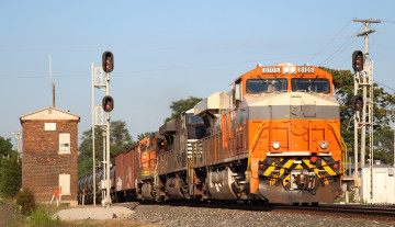 Картинка техника поезда железная дорога рельсы локомотив состав