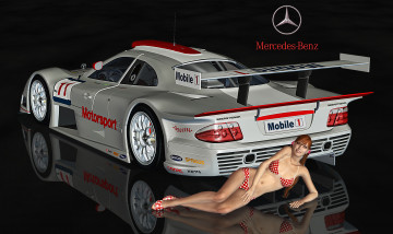 Картинка автомобили 3д девушка автомобиль