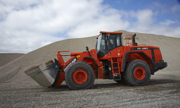 Картинка техника бульдозеры+на+колёсах колесный трактор ковш