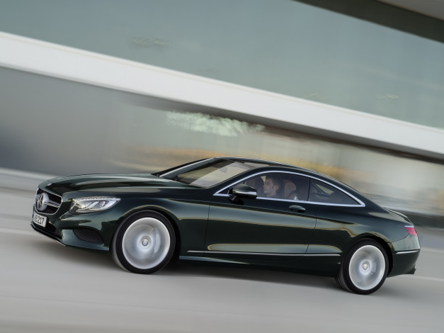 Обои картинки фото автомобили, mercedes-benz, coupе, s, 500, 2014г, c217, 4matic