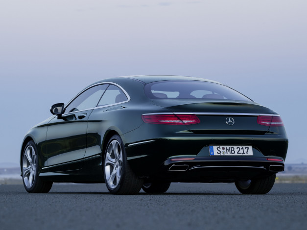 Обои картинки фото автомобили, mercedes-benz, s, 500, coupе, 4matic, c217, 2014г