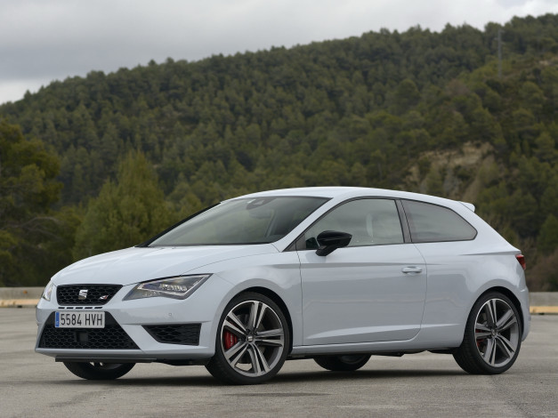 Обои картинки фото автомобили, seat, 280, cupra, светлый, 2014г, sc, leon