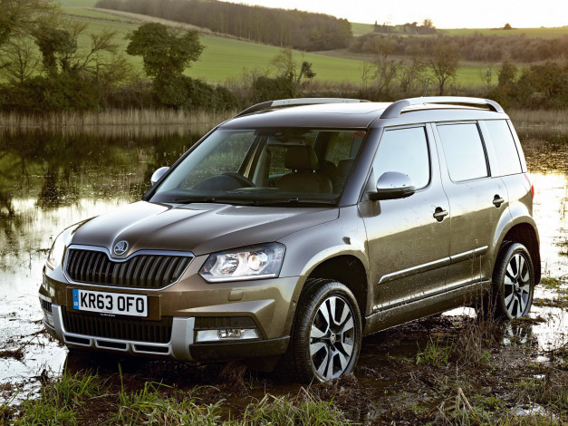 Обои картинки фото автомобили, skoda, 2014, uk-spec, klement, laurin, outdoor, yeti