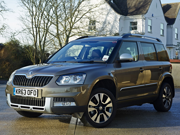 Обои картинки фото автомобили, skoda, 2014, uk-spec, laurin, klement, yeti, outdoor