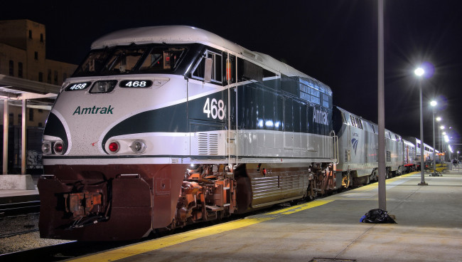 Обои картинки фото техника, поезда, состав, локомотив, дорога, рельсы, железная