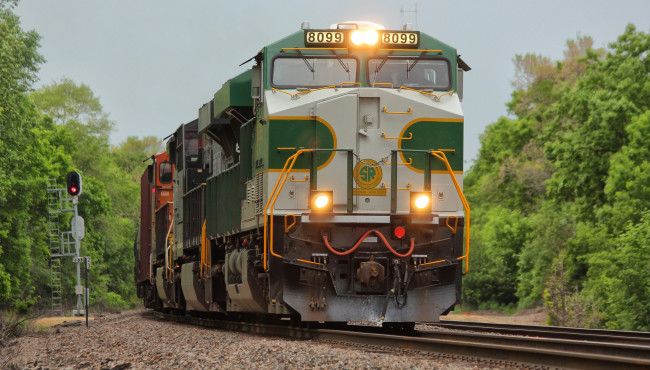 Обои картинки фото техника, поезда, локомотив, рельсы, дорога, железная, состав