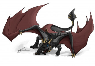 Картинка рисованное животные +сказочные +мифические фон дракон