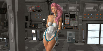 Картинка 3д+графика люди+ people взгляд девушка фон