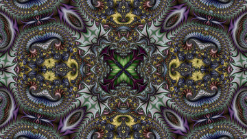 Картинка 3д+графика фракталы+ fractal цвета фон узор