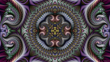 Картинка 3д+графика фракталы+ fractal цвета фон узор