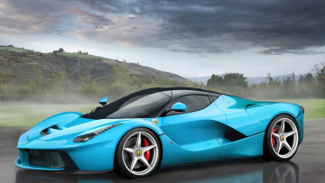 Картинка ferrari автомобили 3д туман дорога
