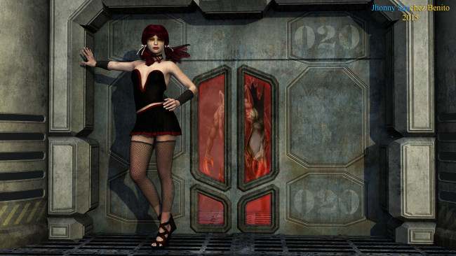 Обои картинки фото 3д графика, люди , people, фон, взгляд, девушка