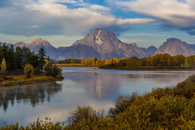 Обои картинки фото grand teton national park  wyoming, природа, реки, озера, пейзаж, горы, река, парк, wyoming, park, teton
