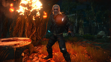 Картинка видео+игры the+witcher+3 +wild+hunt мужчина взгляд фон оружие