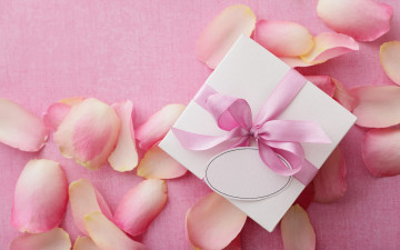 Картинка праздничные день+святого+валентина +сердечки +любовь delicate pink rose petals valentine's day love heart romantic любовь подарок розы