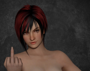 Картинка 3д+графика портрет+ portraits девушка взгляд фон